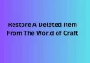 Best Way to WOW Item Restoration: Steps To Restore A Deleted Item From The World of Craft Restore A Deleted Item From The World of Craft